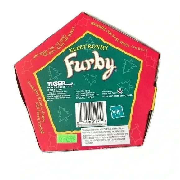 Christmas Furby SPECIAL LIMITED EDITION Tiger 1999 VTG - Picture 5 of 6